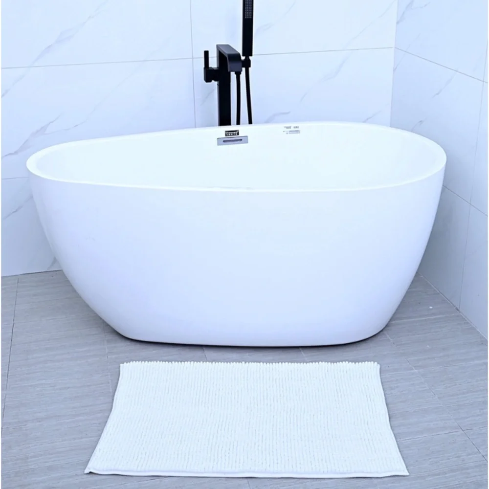 HOMESMART Off White Chenille Bathmat (100% Microfiber)